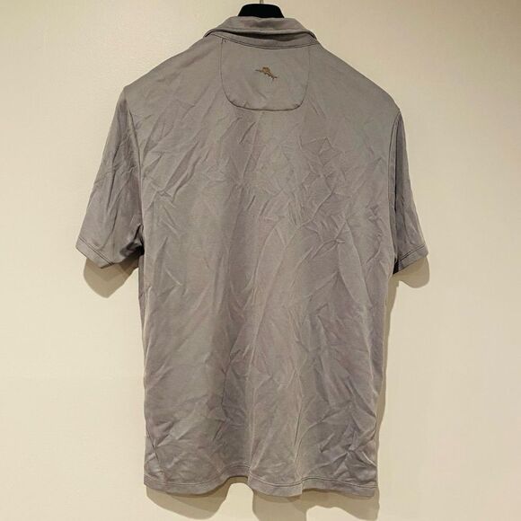 Tommy Bahama Gray Polo Shirt Size Large - Picture 2 of 5